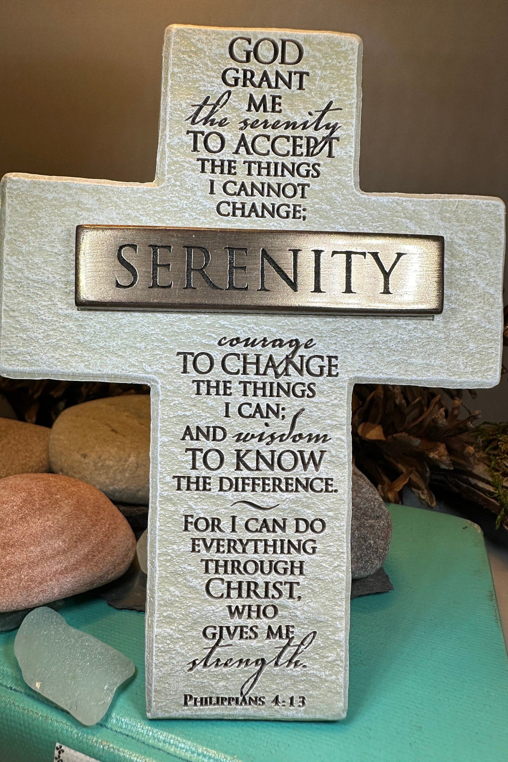 Serenity Prayer Standing Cross
