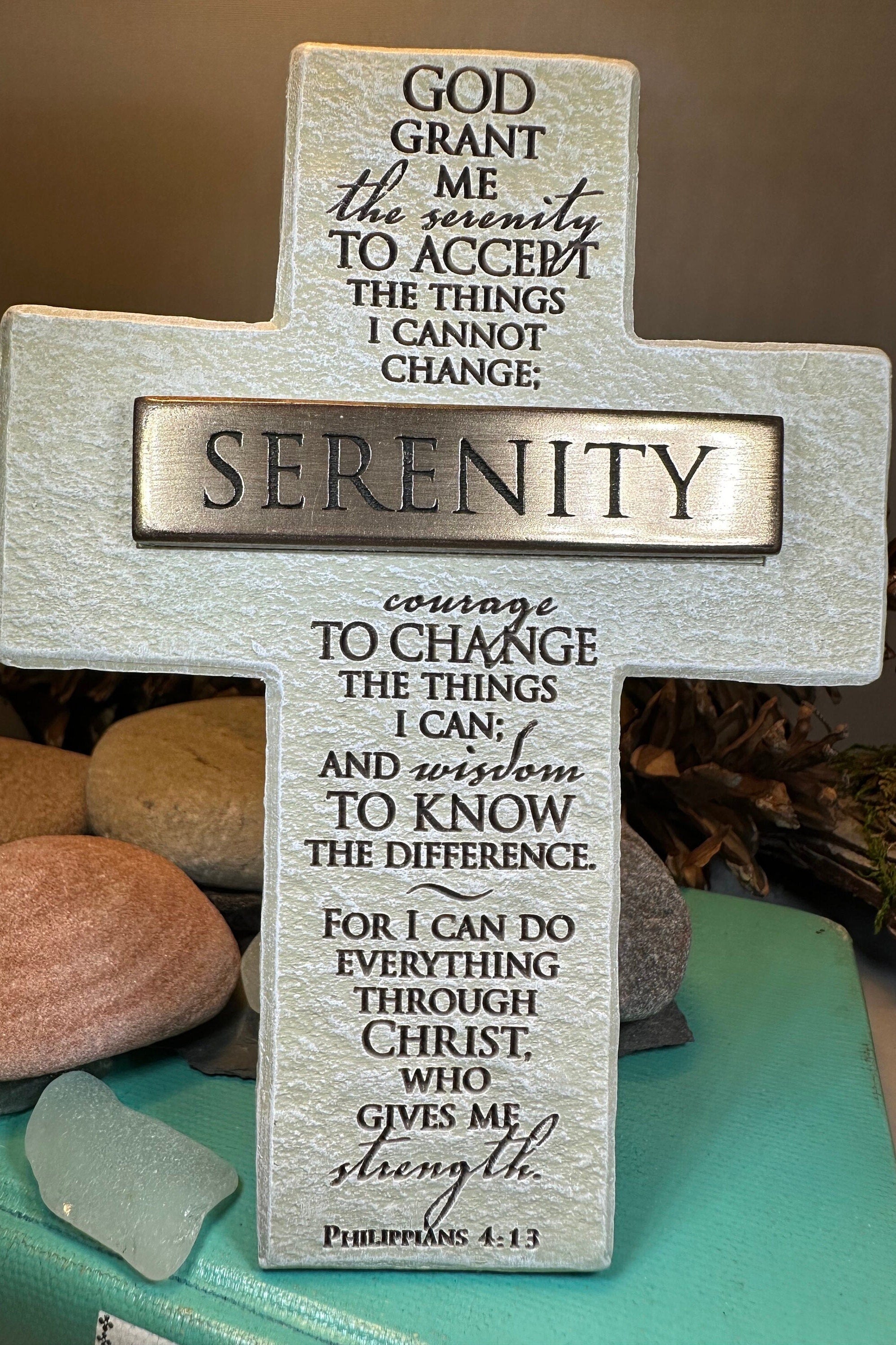 Serenity Prayer Standing Cross