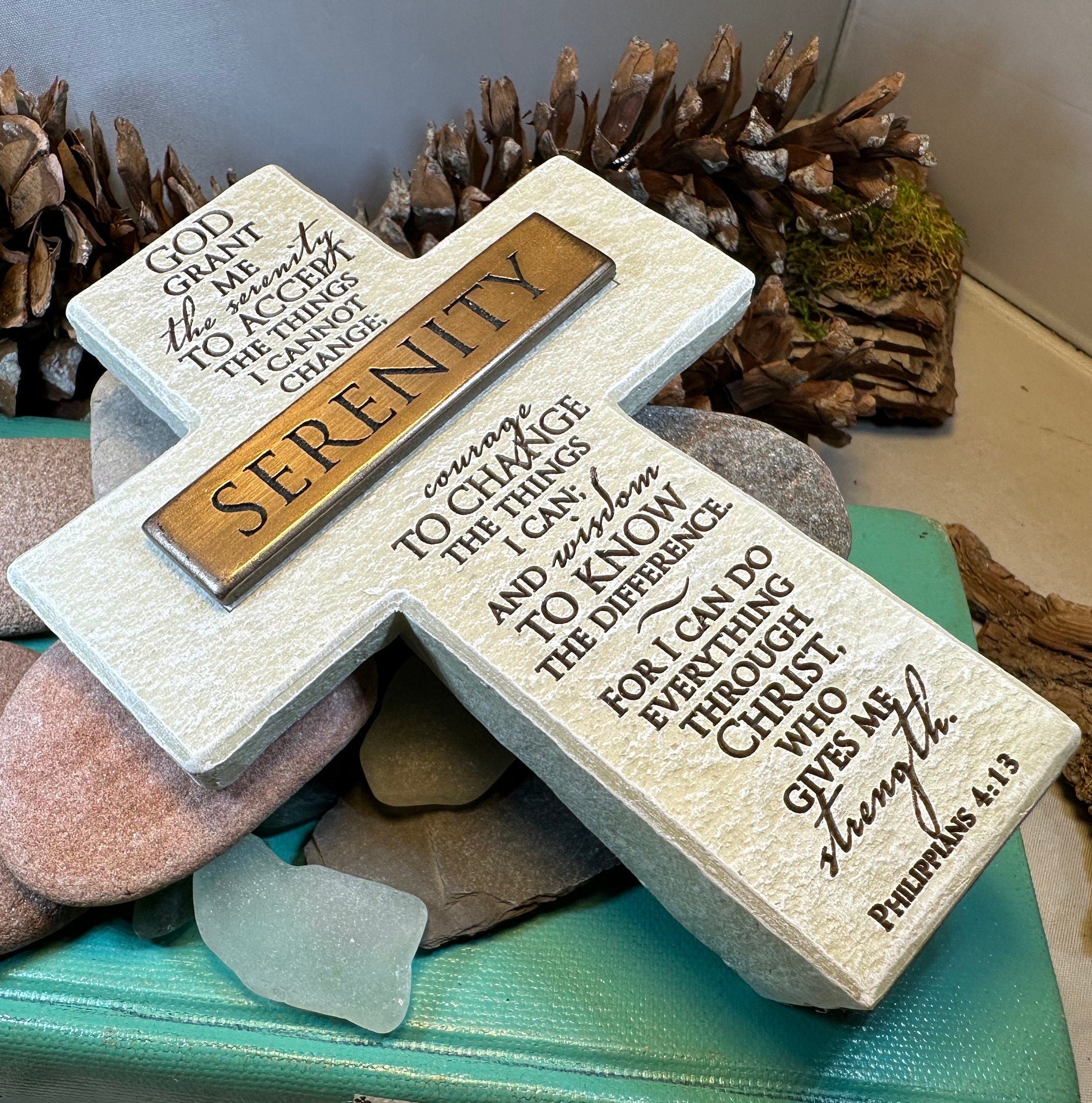 Serenity Prayer Standing Cross