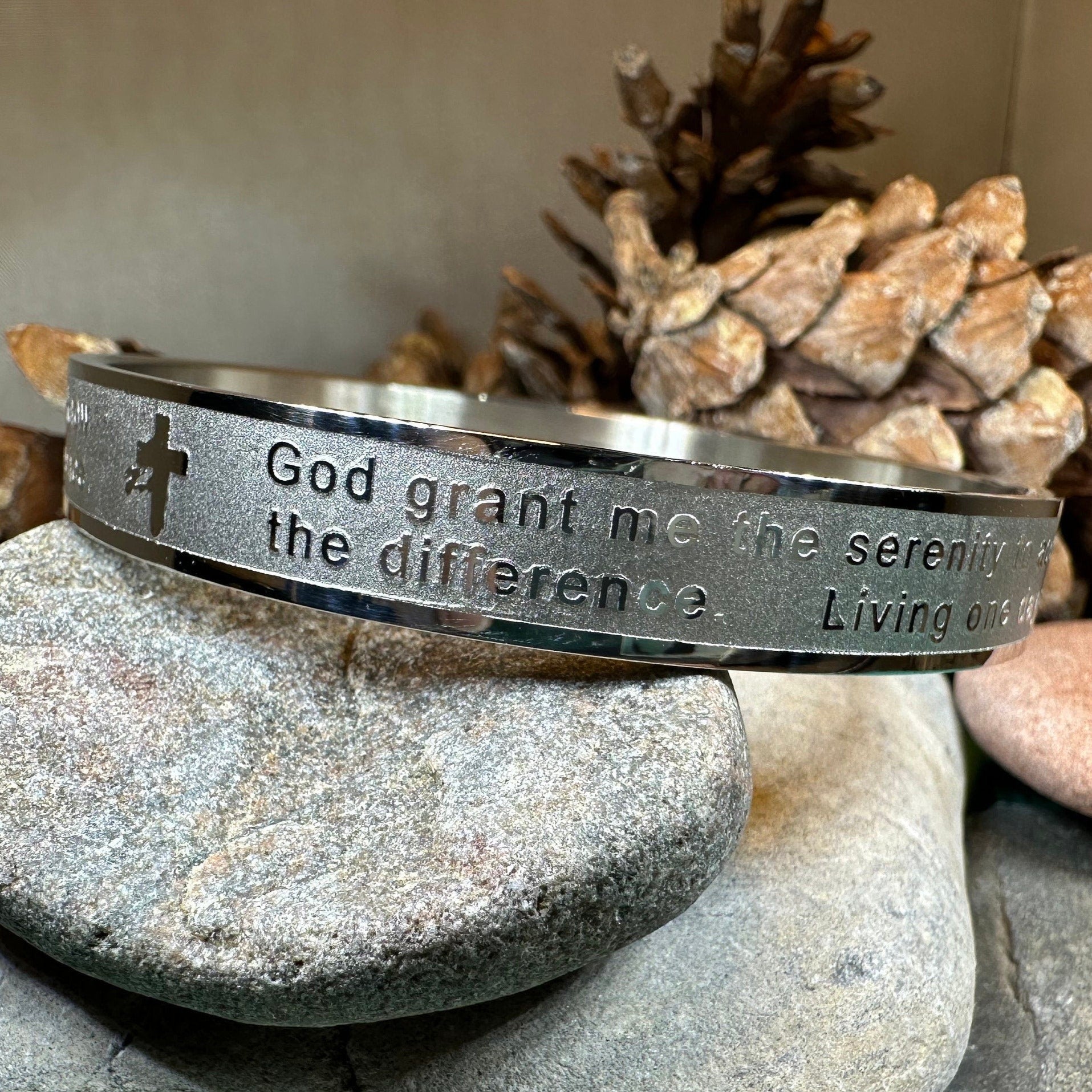 Serenity Prayer Bangle Bracelet