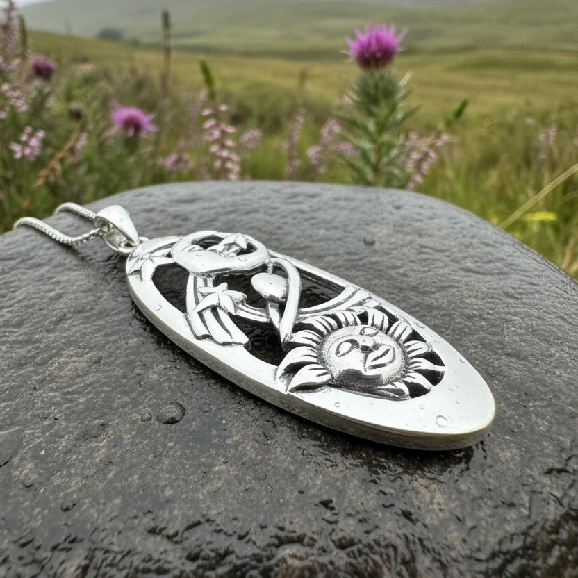 Milky Way Galaxy Necklace in Sterling Silver