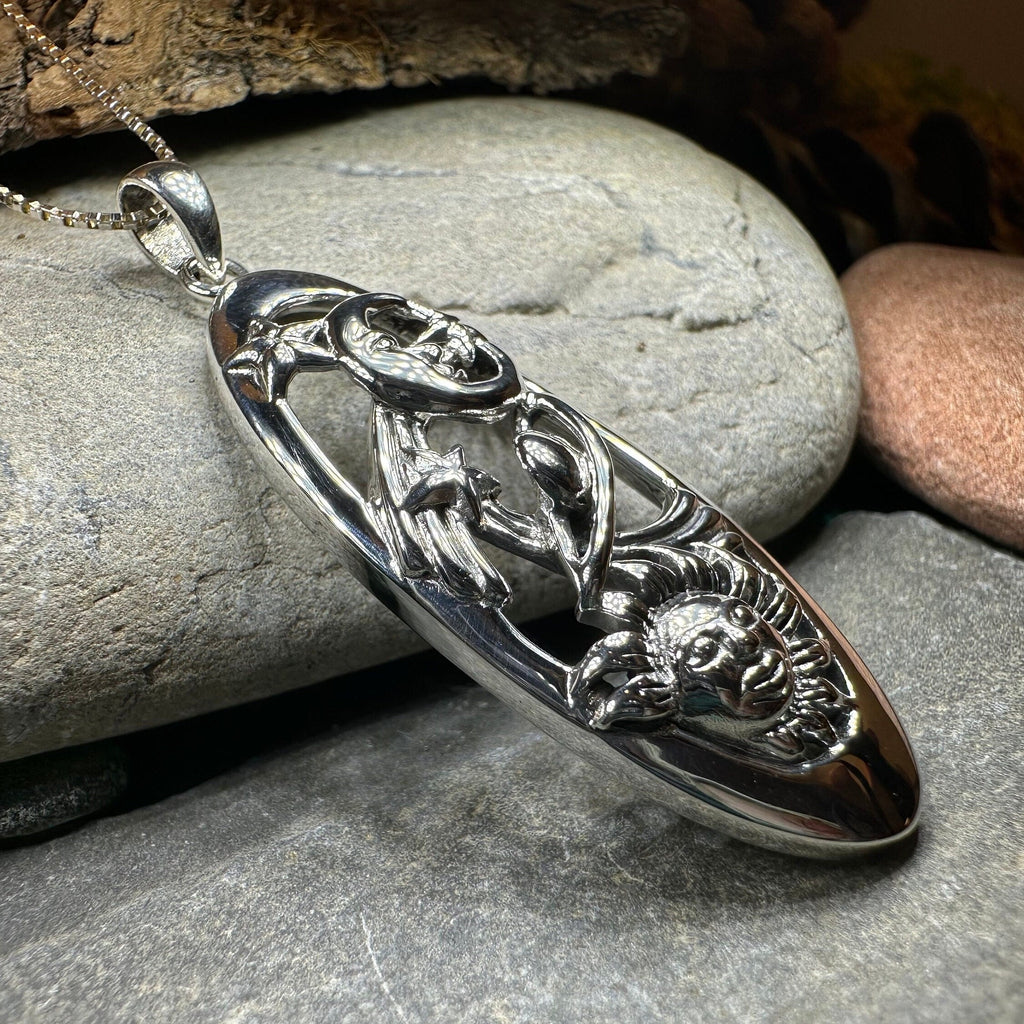 Milky Way Galaxy Necklace in Sterling Silver