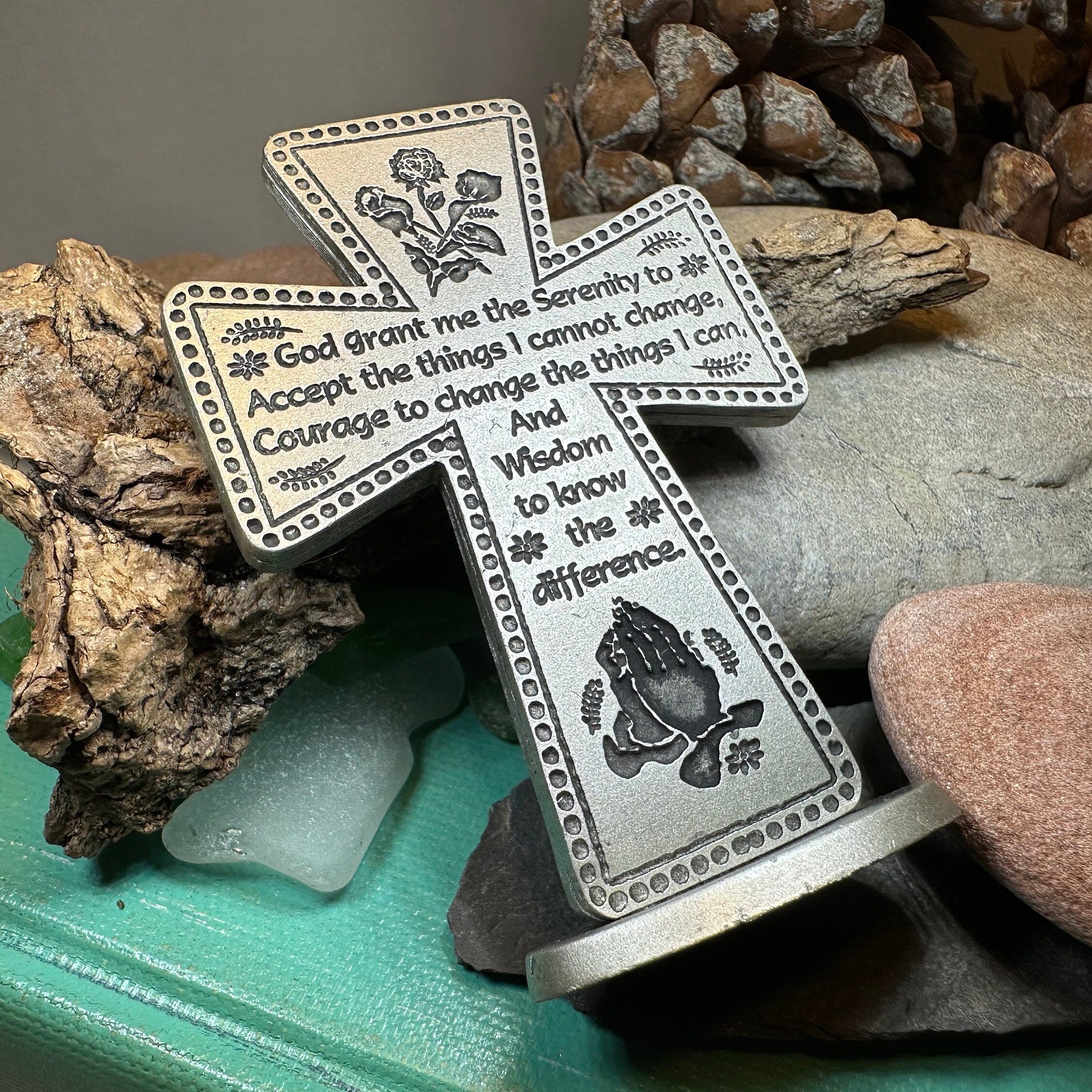 Serenity Prayer Standing Cross