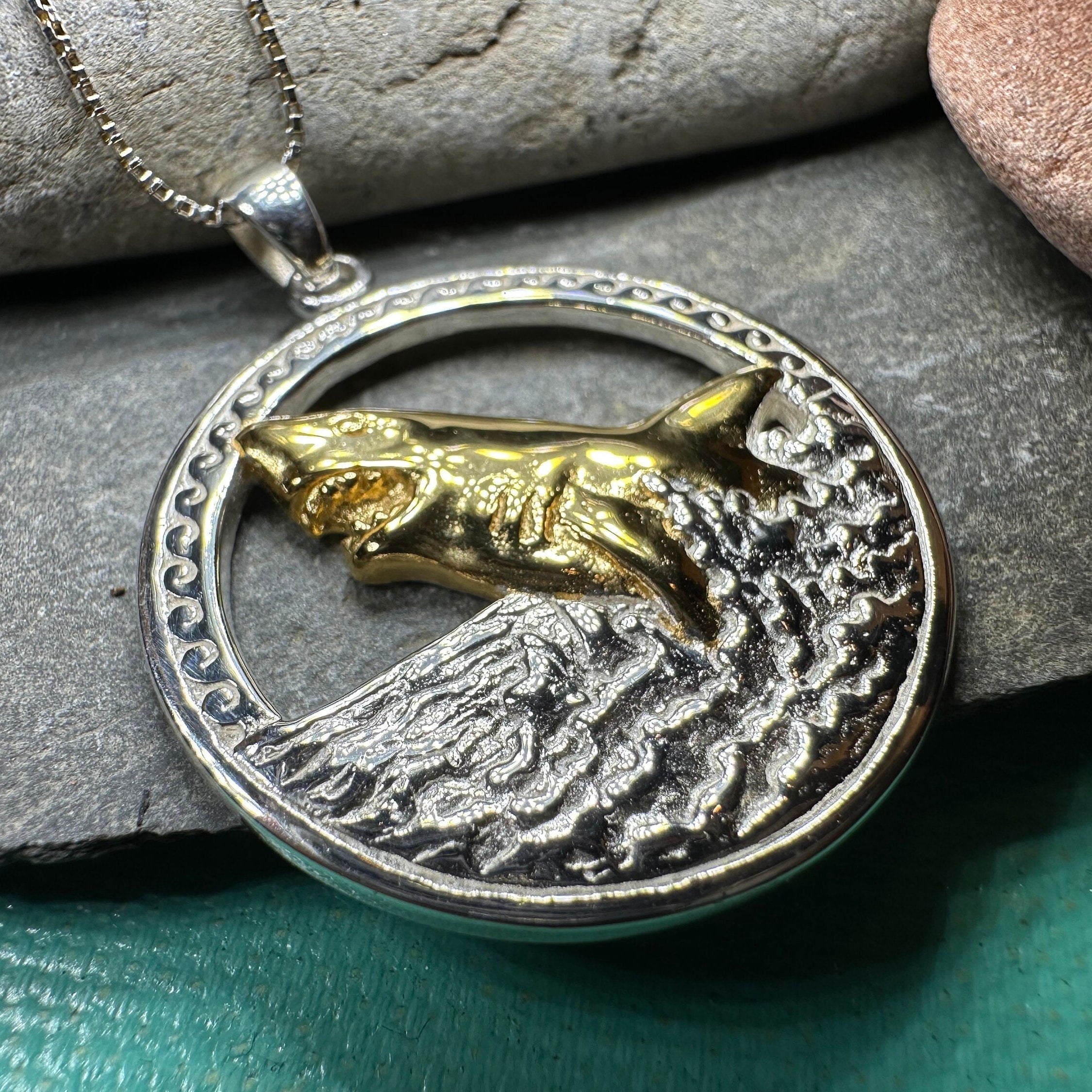Great White Shark Necklace in Sterling Silver
