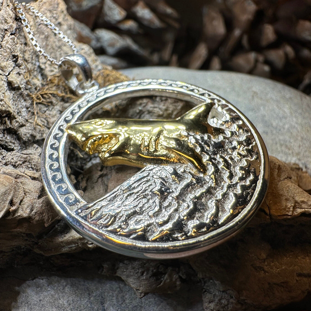 Great White Shark Necklace in Sterling Silver