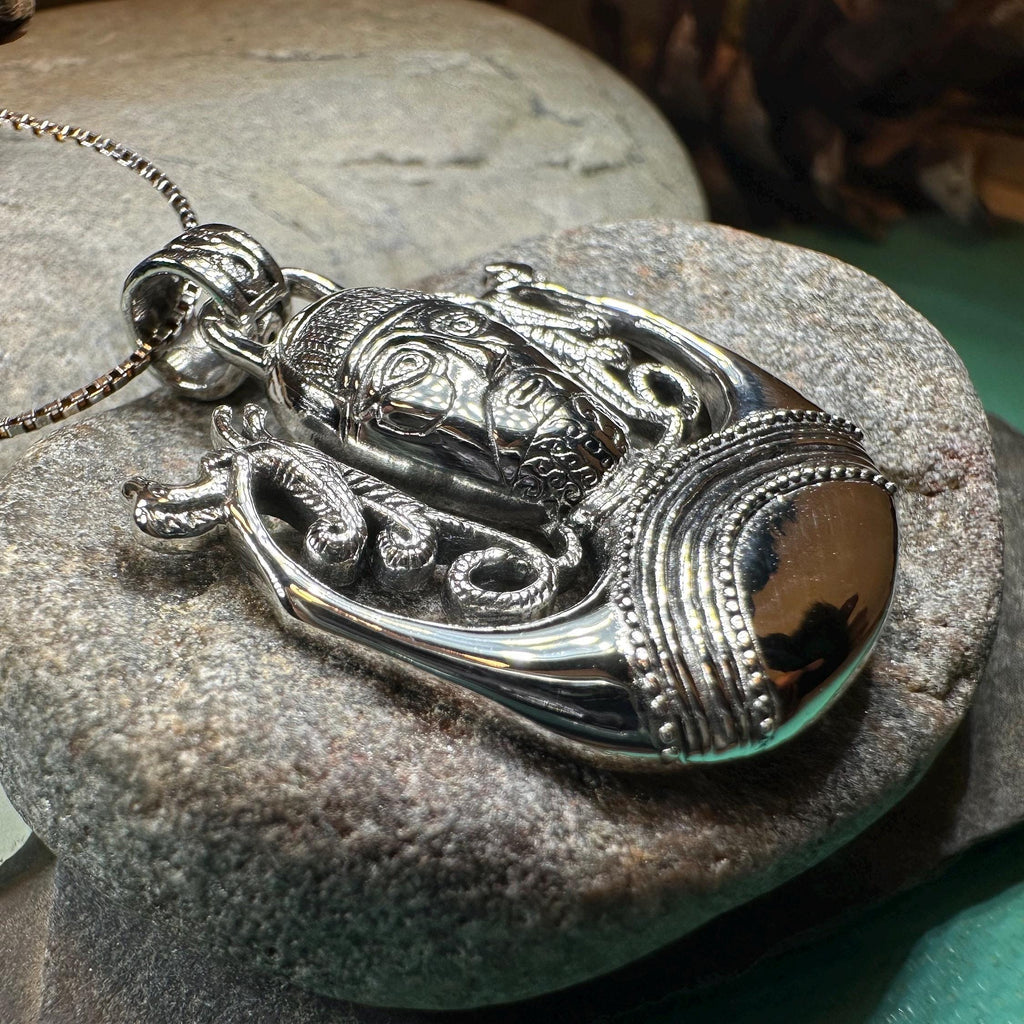 Hunt Master Cernunnos Necklace in Sterling Silver