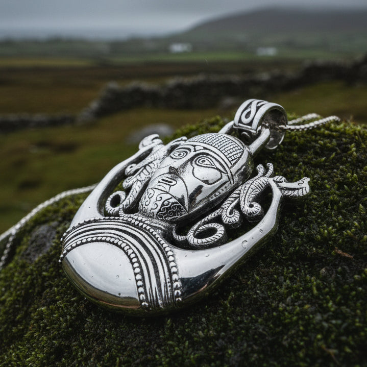 Hunt Master Cernunnos Necklace in Sterling Silver