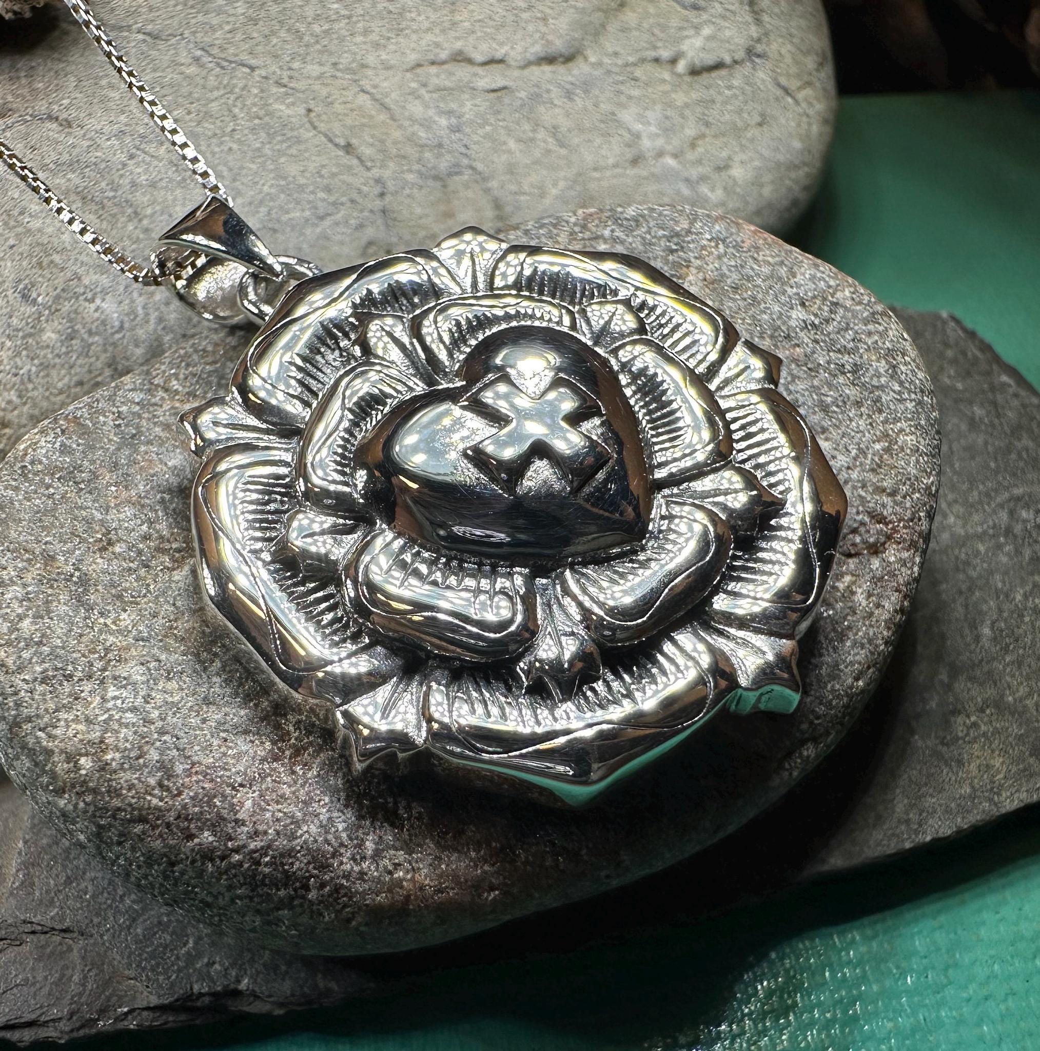 Celtic Rose Cross Necklace