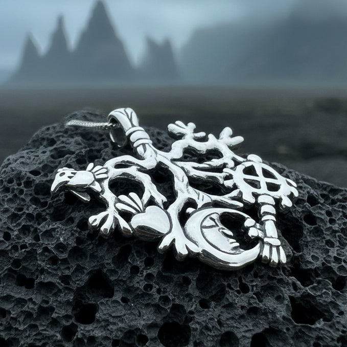 Legendary Italian Cimaruta Pendant in Sterling Silver