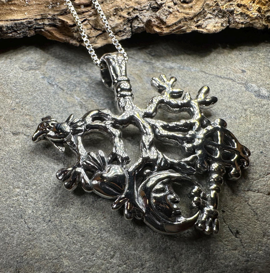 Legendary Italian Cimaruta Pendant in Sterling Silver