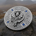 Scottish Pride Thistle Plaid Pin - Handmade in Scotland