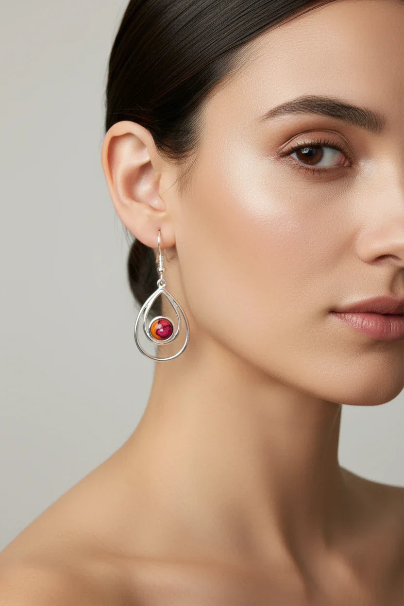 Heathergems Scottish Celtic Drop Earrings