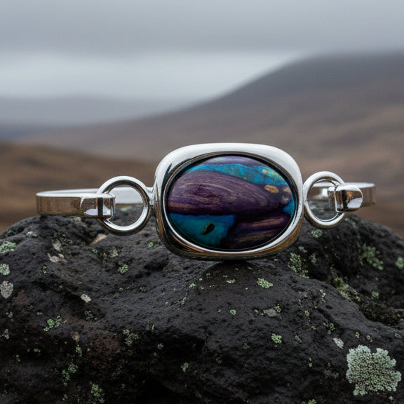 Square Scotland Heathergems Bracelet - Handmade in Scotland