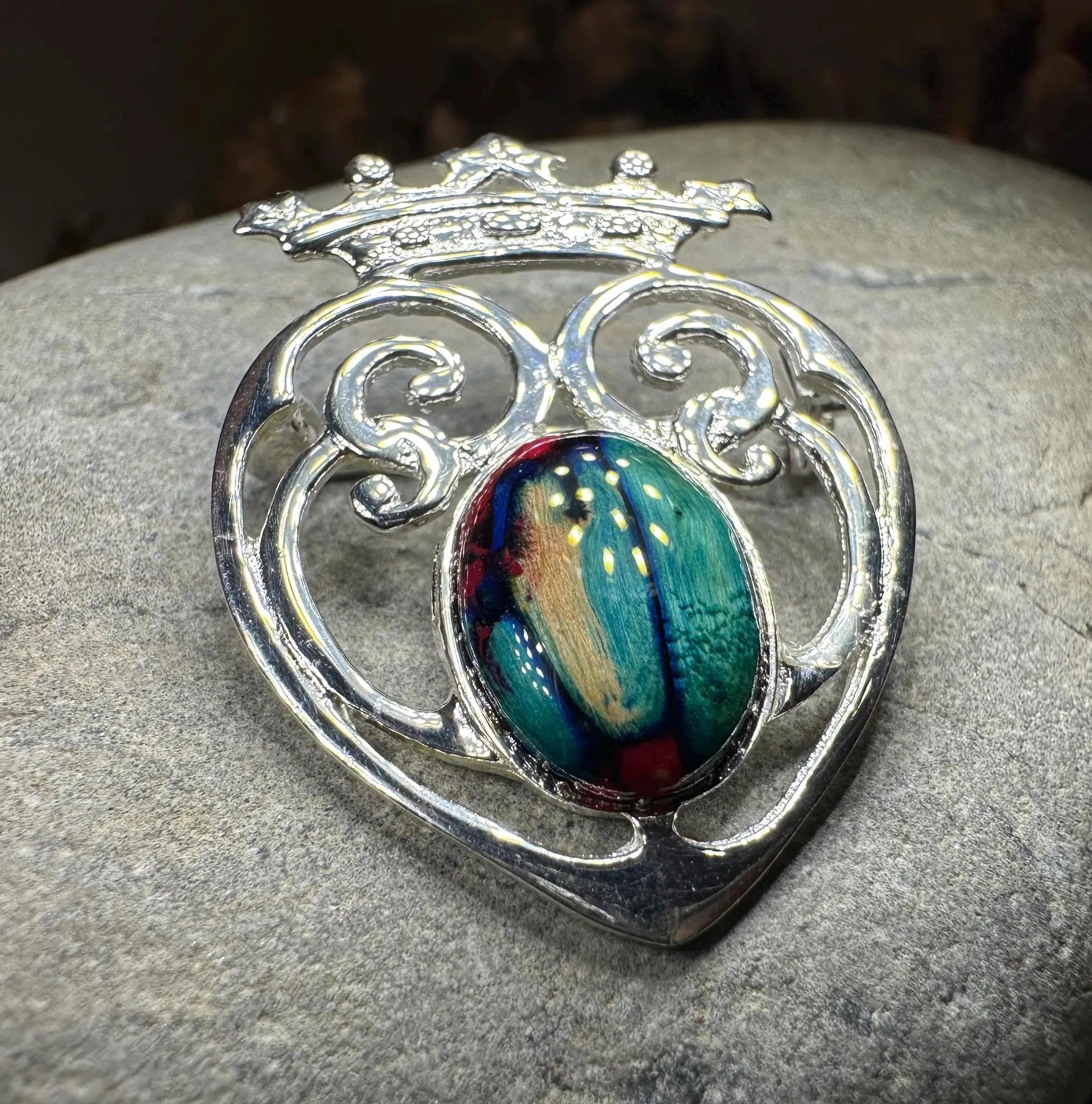 Heathergems Luckenbooth Brooch - Handmade in Scotland