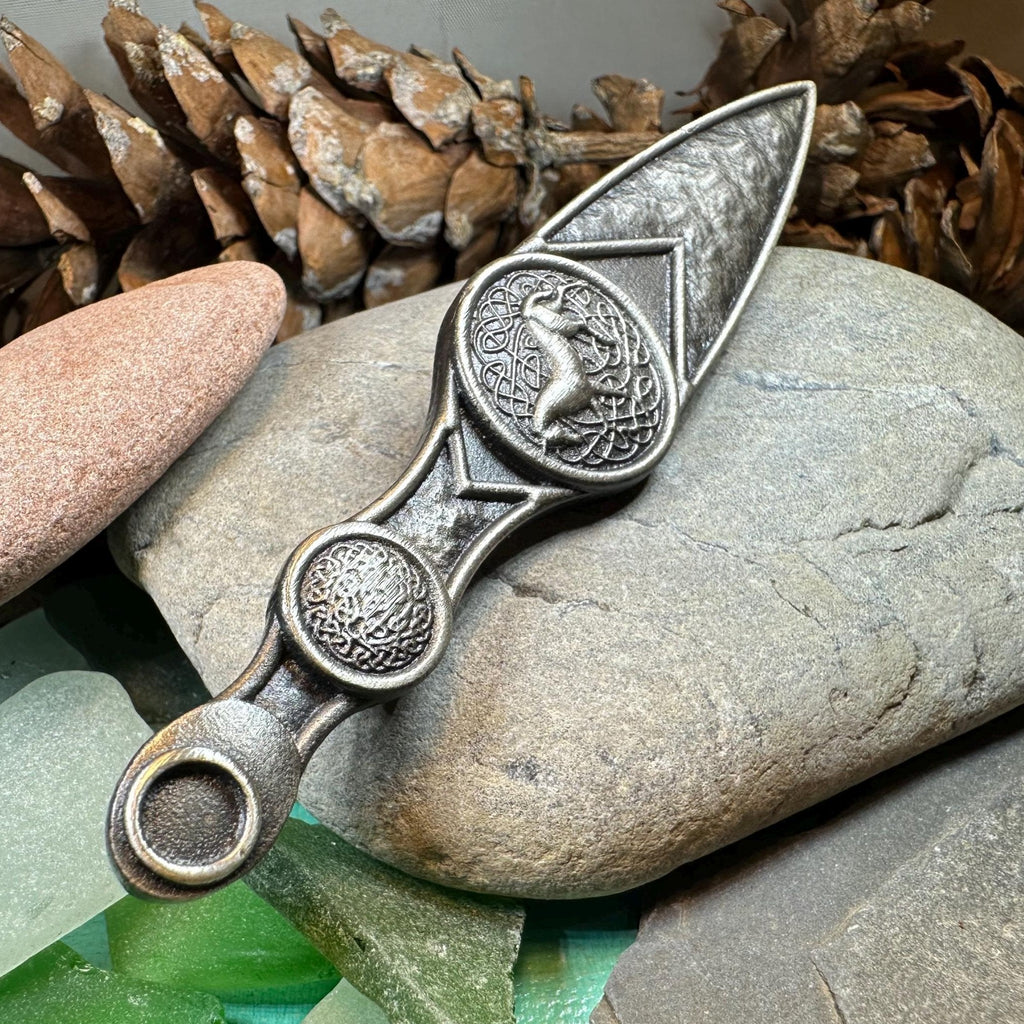 Celtic Horse Kilt Pin - Handmade in Scotland