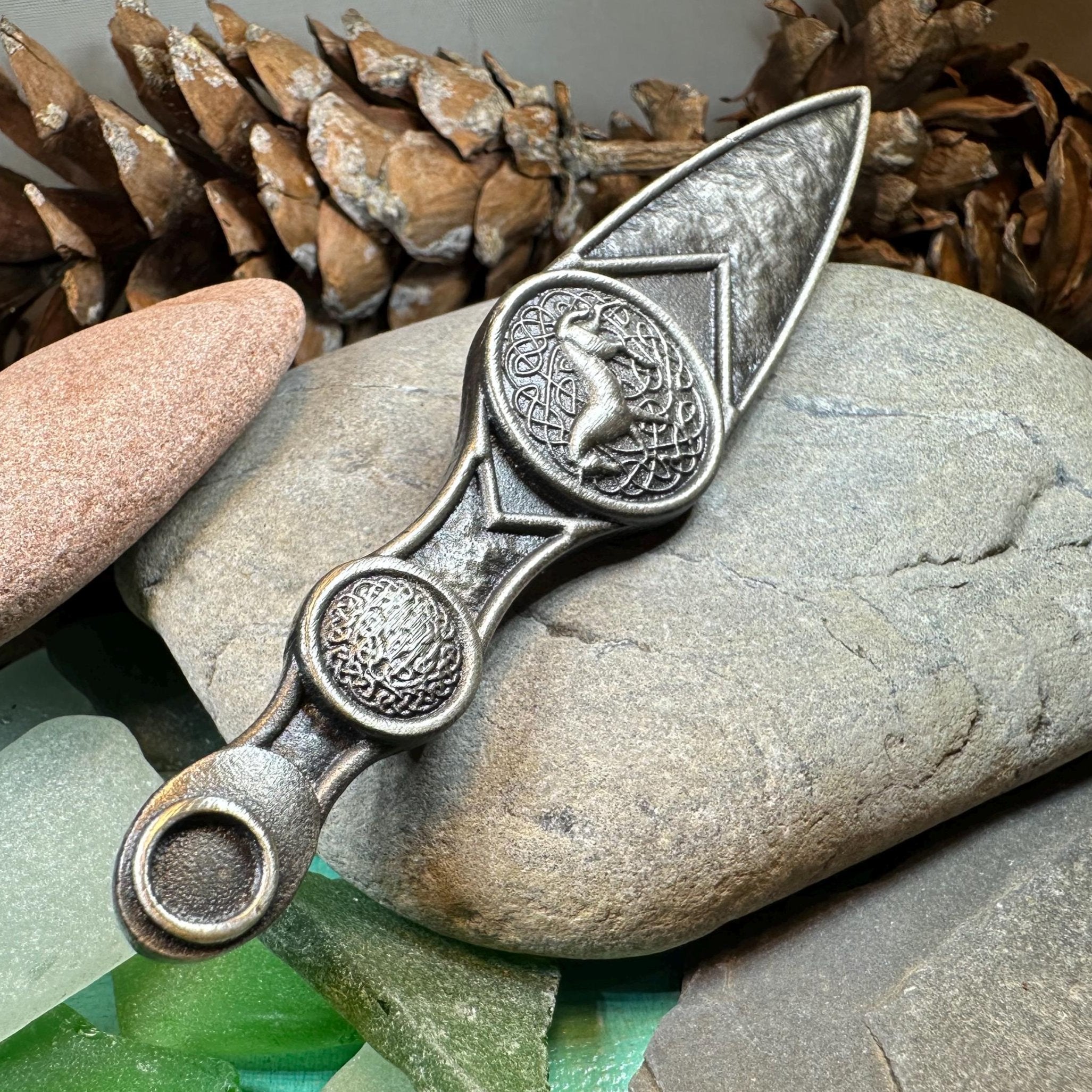 Celtic Horse Kilt Pin - Handmade in Scotland