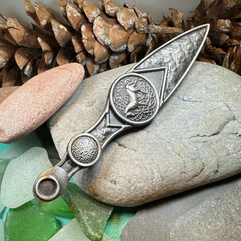 Celtic Horse Kilt Pin - Handmade in Scotland