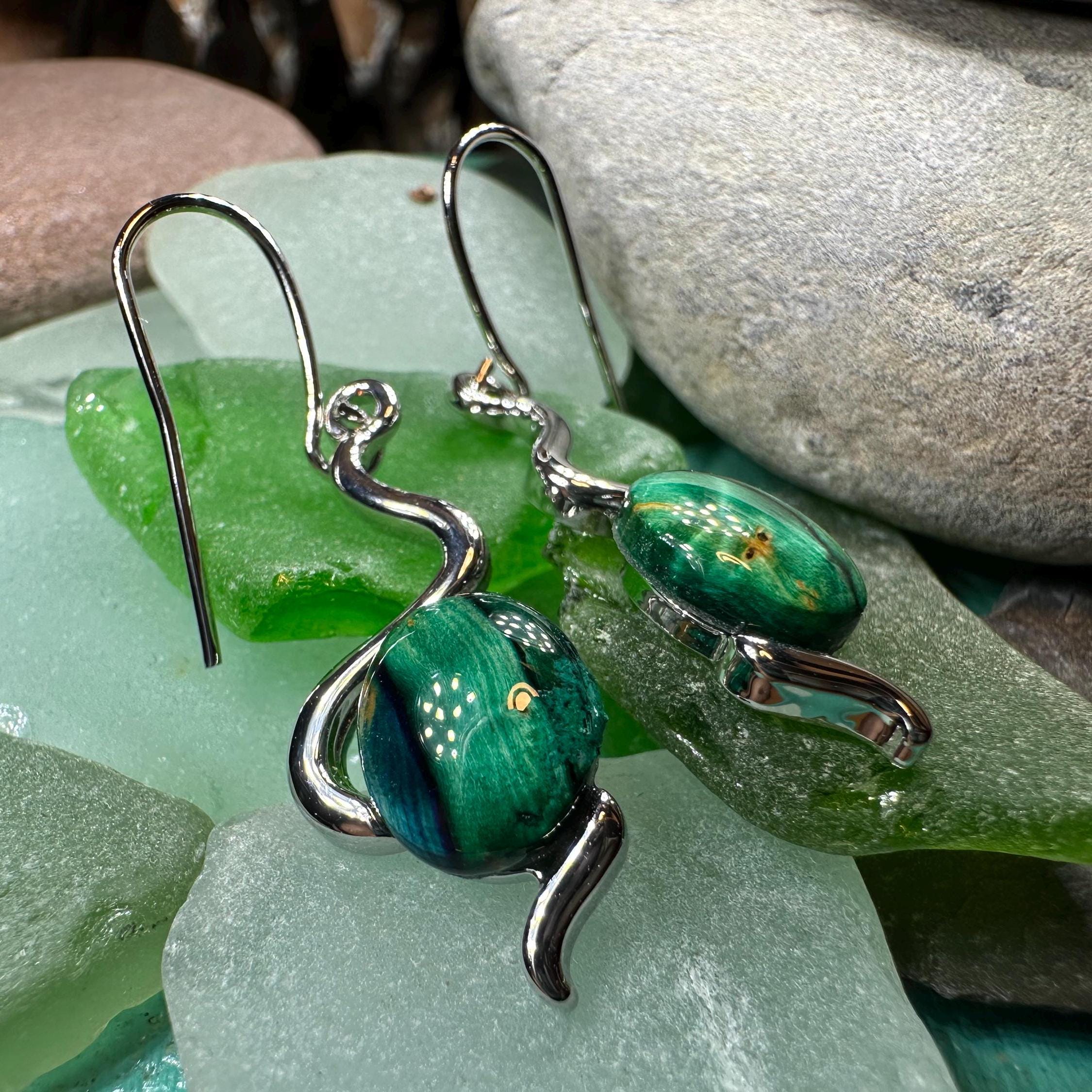 Heathergems Celtic Wiggle Earrings - Handmade in Scotland