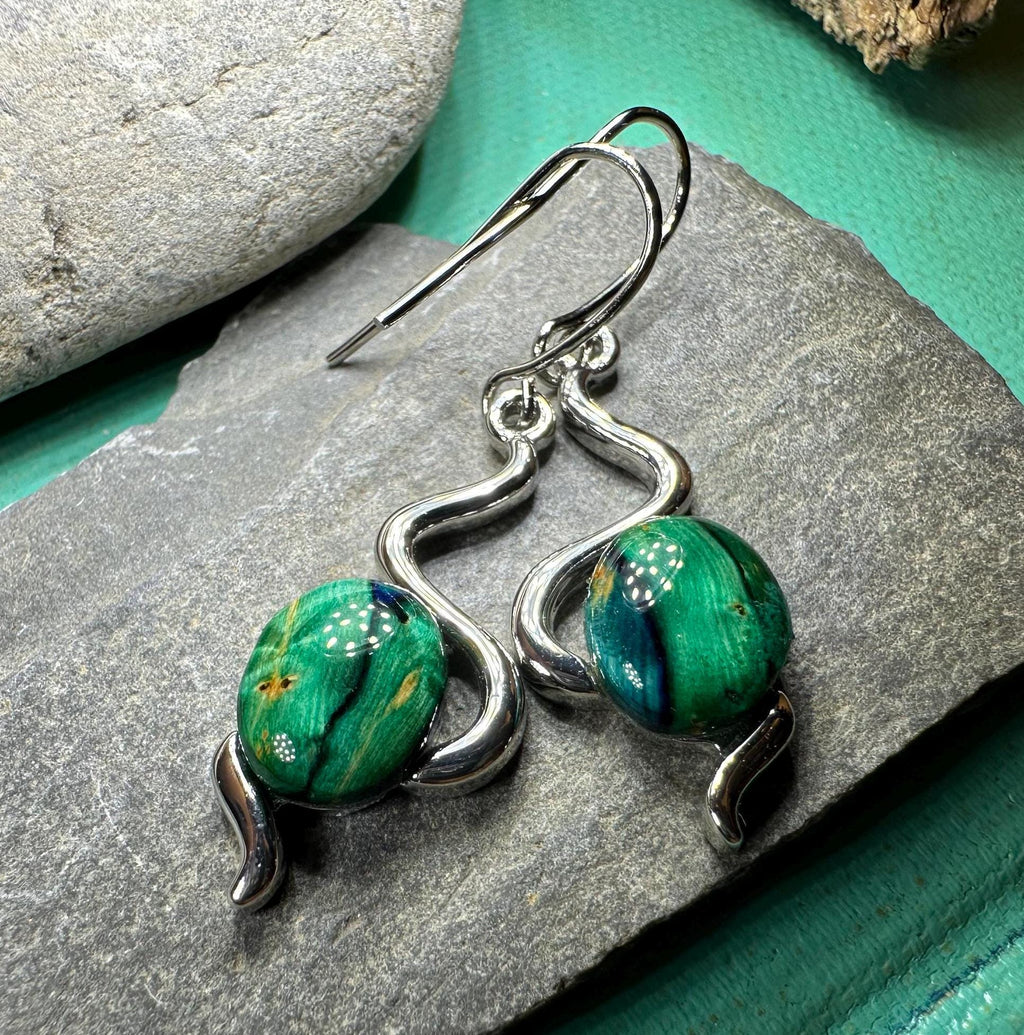 Heathergems Celtic Wiggle Earrings - Handmade in Scotland