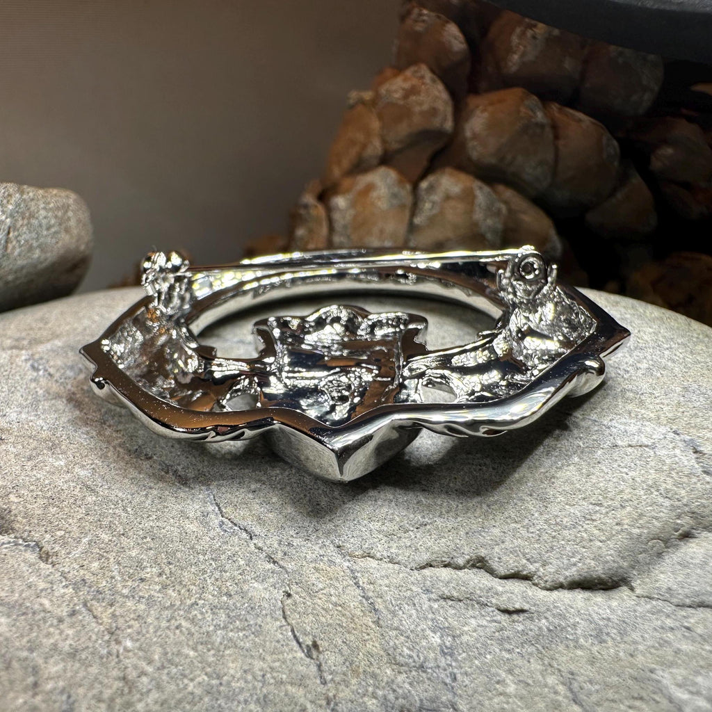 Emblem Pewter Irish Claddagh Brooch
