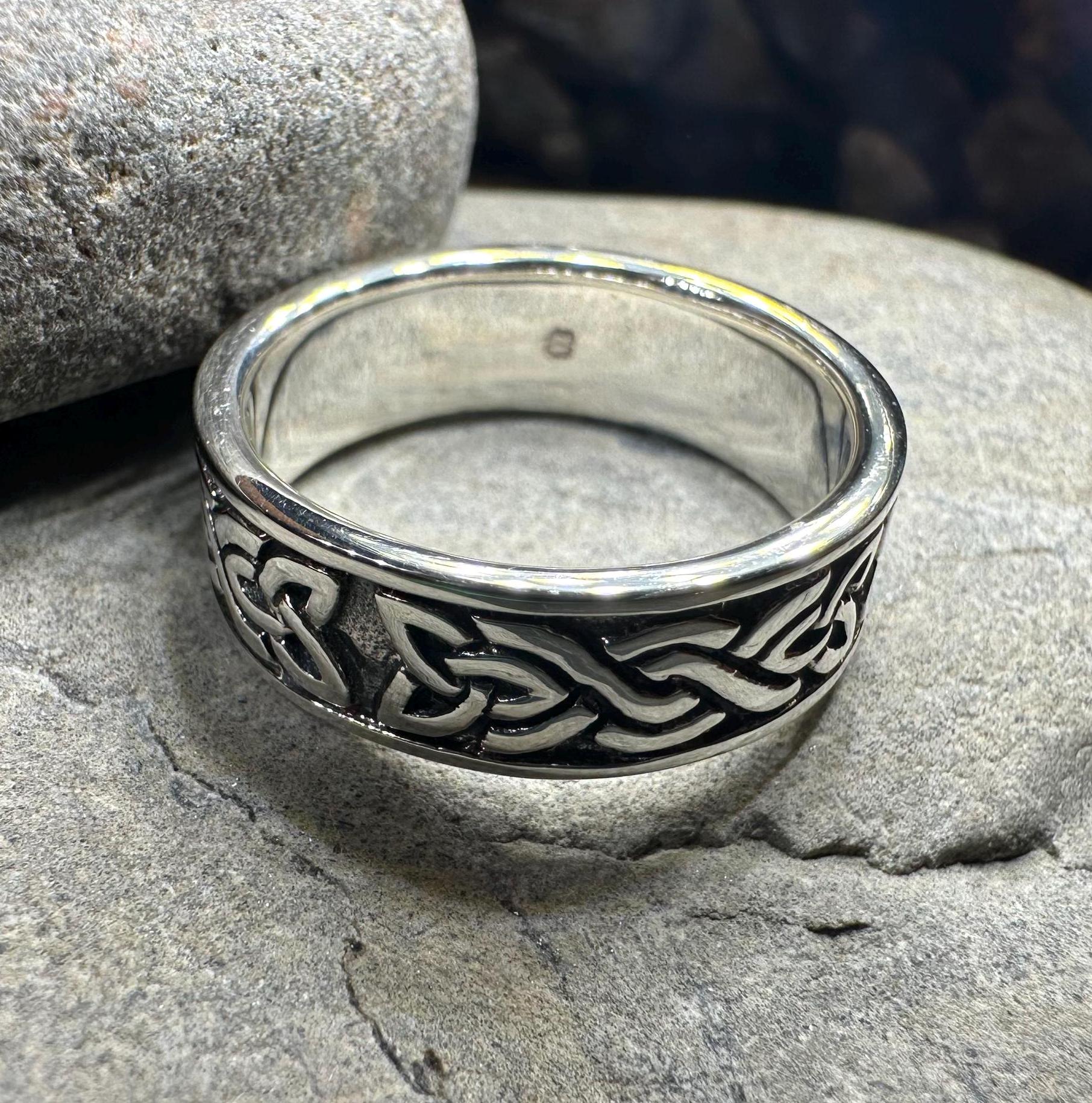 Dàil Celtic Ring in Sterling Silver