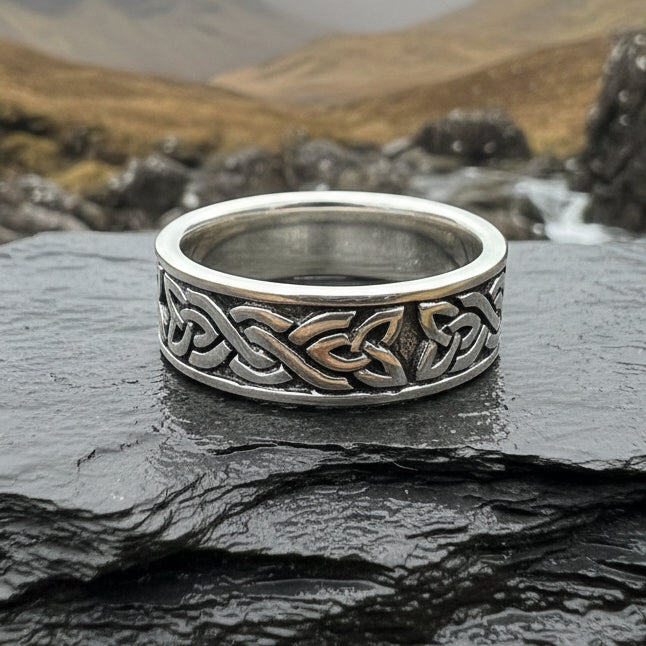 Dàil Celtic Ring in Sterling Silver