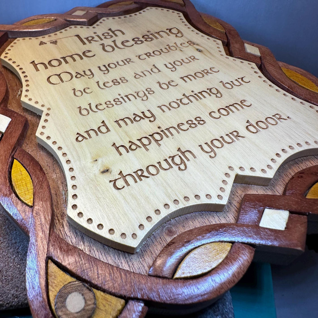 Wooden Irish Home Blessing Wall Plaque