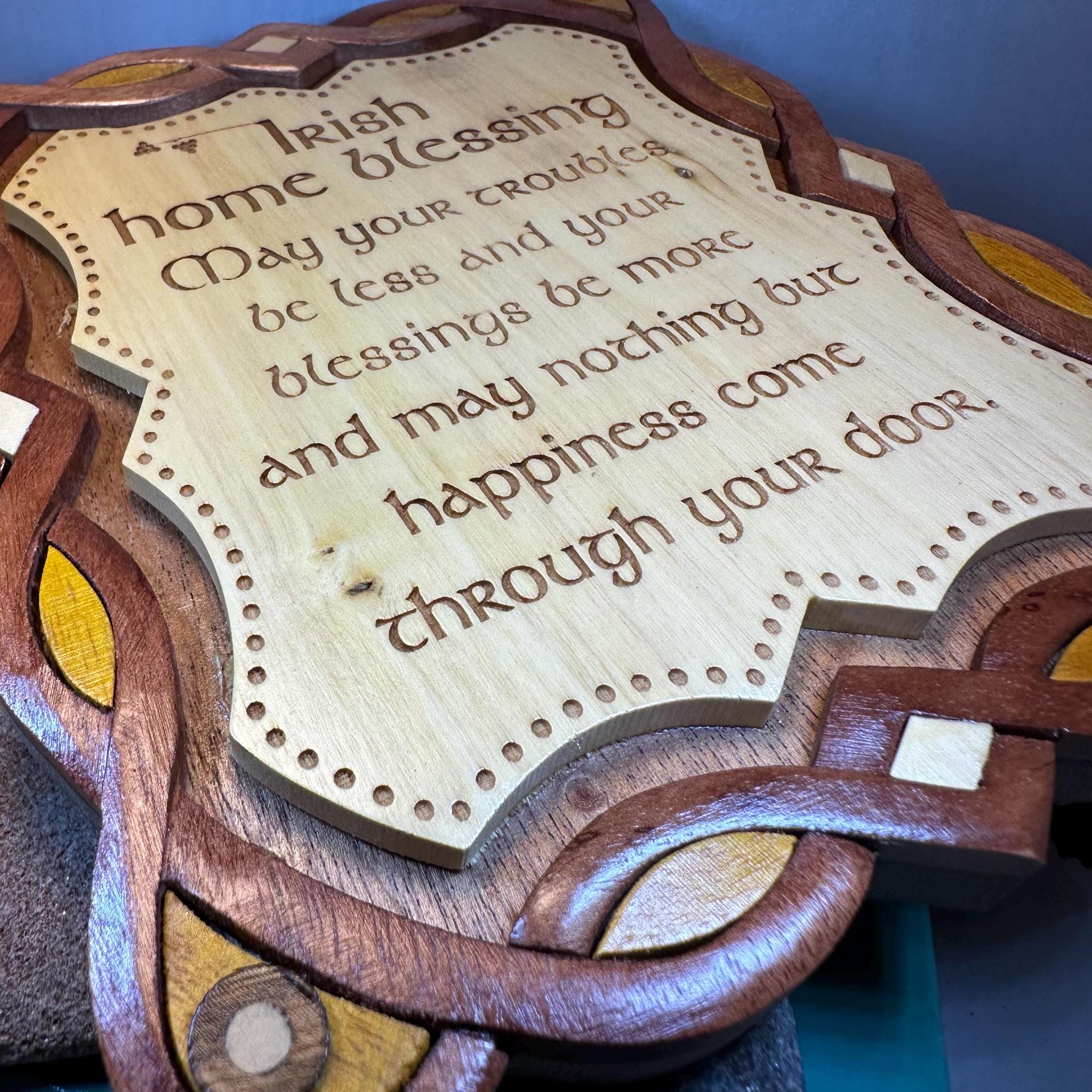 Wooden Irish Home Blessing Wall Plaque