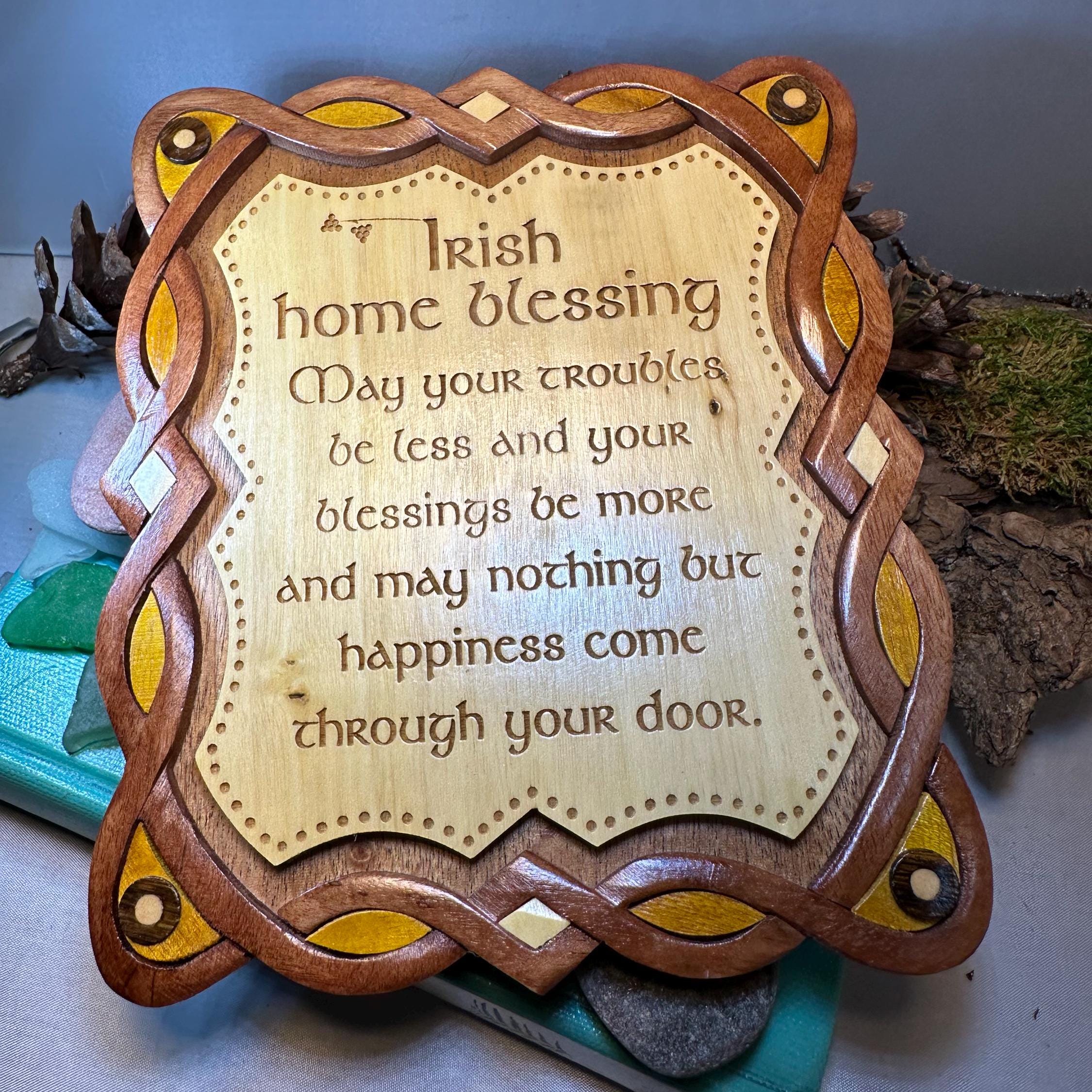 Wooden Irish Home Blessing Wall Plaque