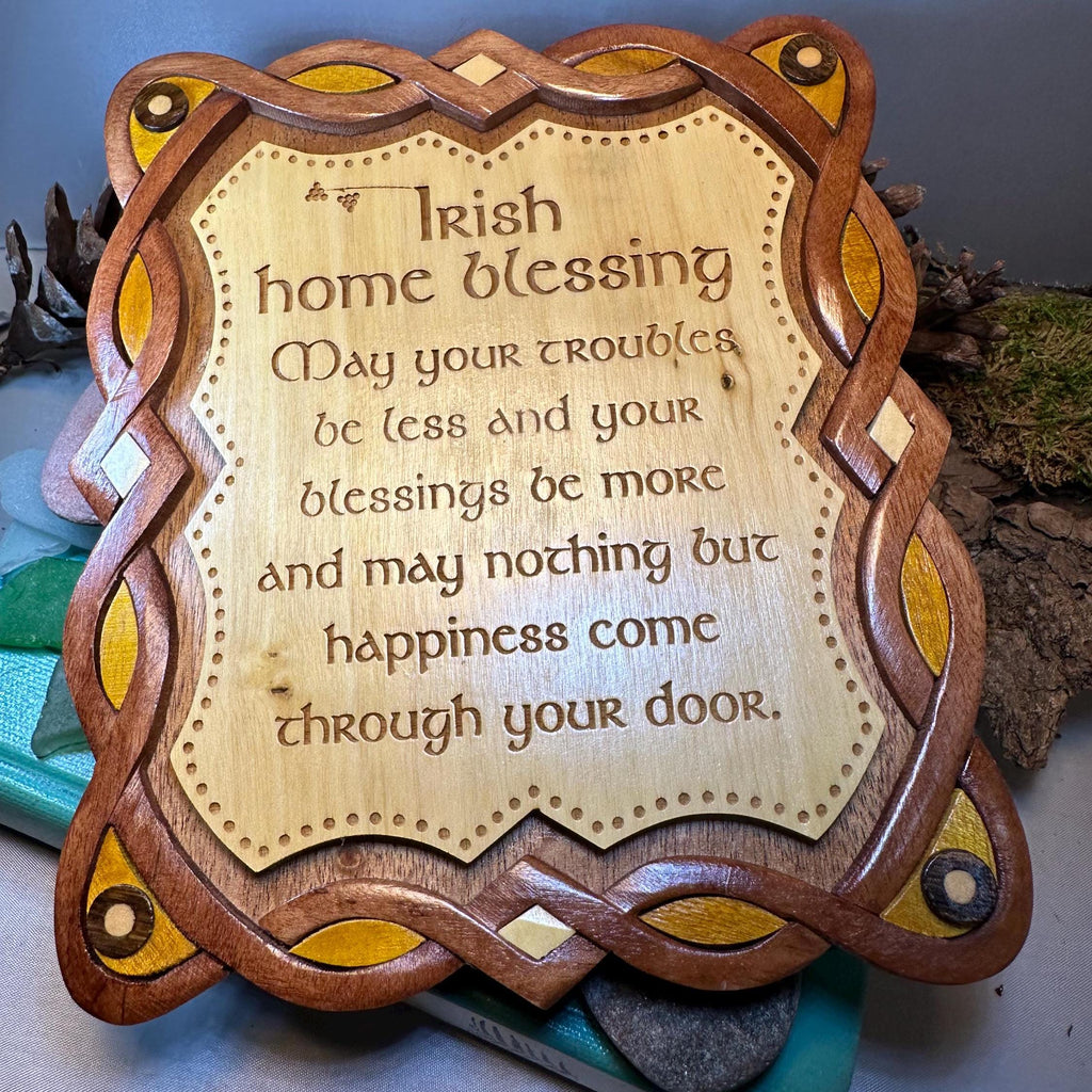 Wooden Irish Home Blessing Wall Plaque