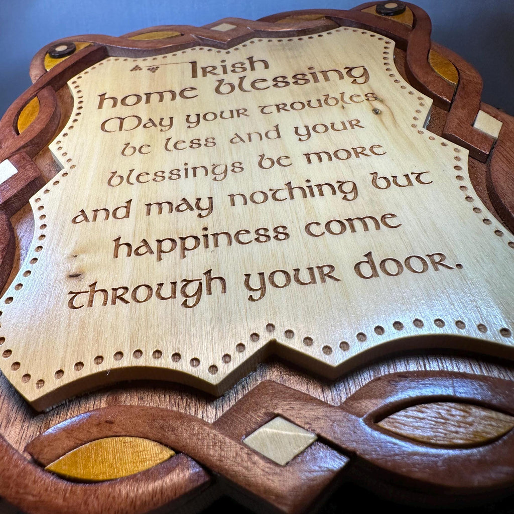 Wooden Irish Home Blessing Wall Plaque