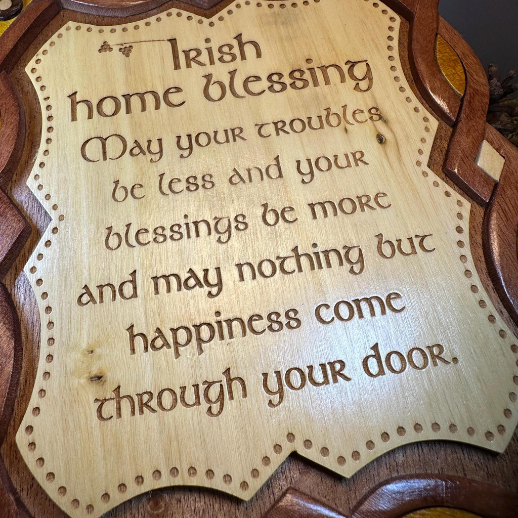 Wooden Irish Home Blessing Wall Plaque