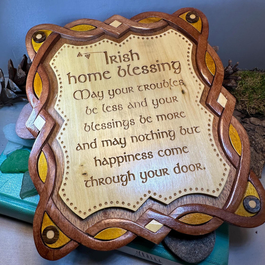 Wooden Irish Home Blessing Wall Plaque