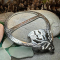 Double Thistle Scarf Ring - Handmade in Scotland
