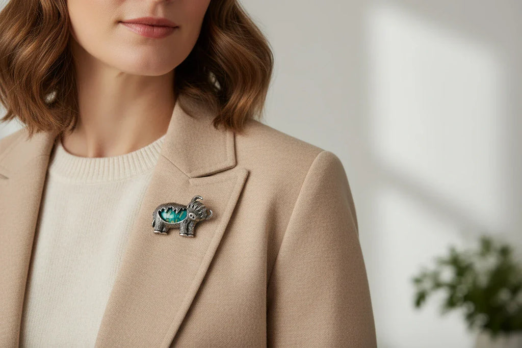 Heathergems Highland Cow Brooch - Handmade in Scotland