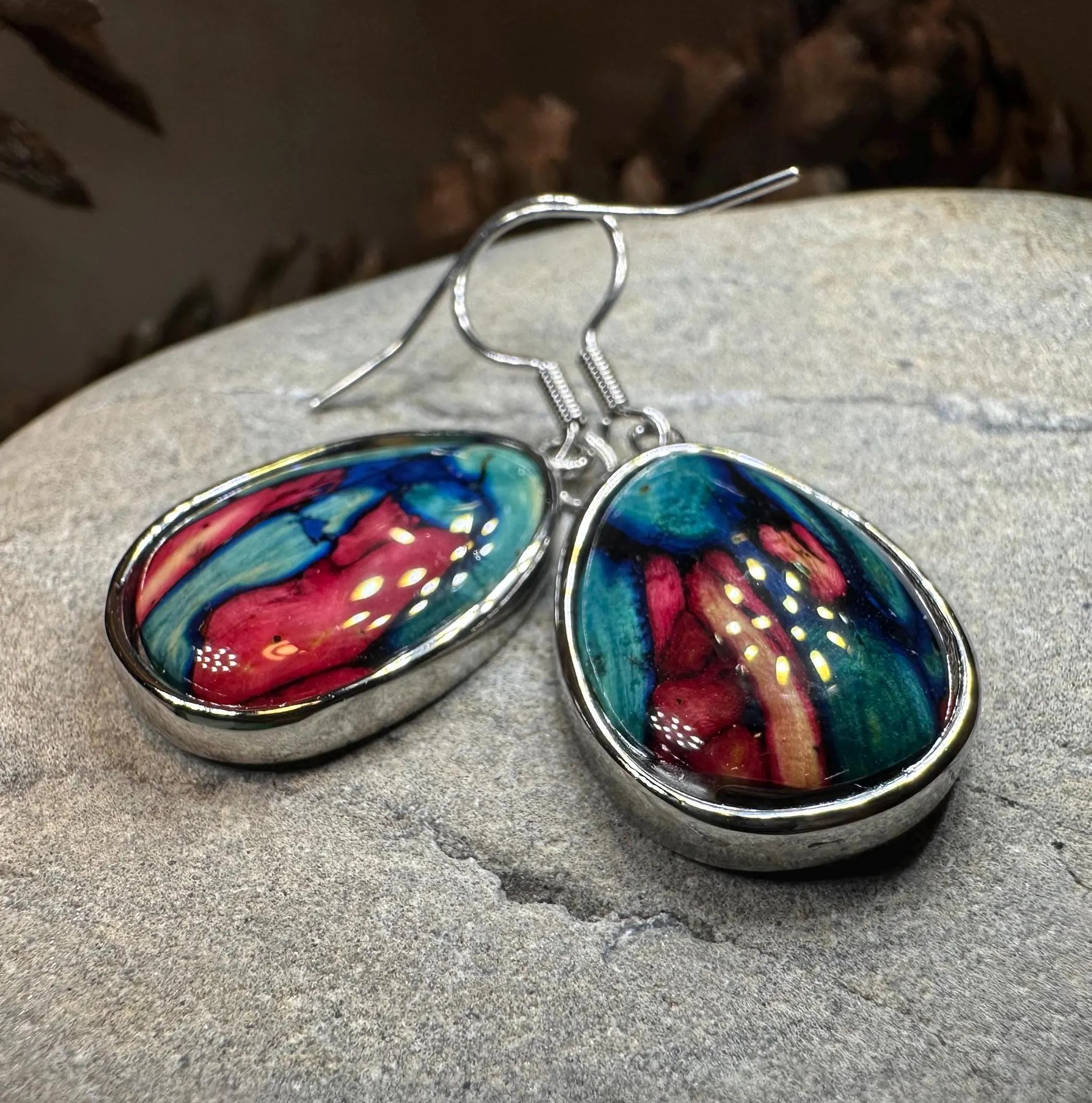 Scottish Heathergems Organic Earrings ~ Handmade in Scotland