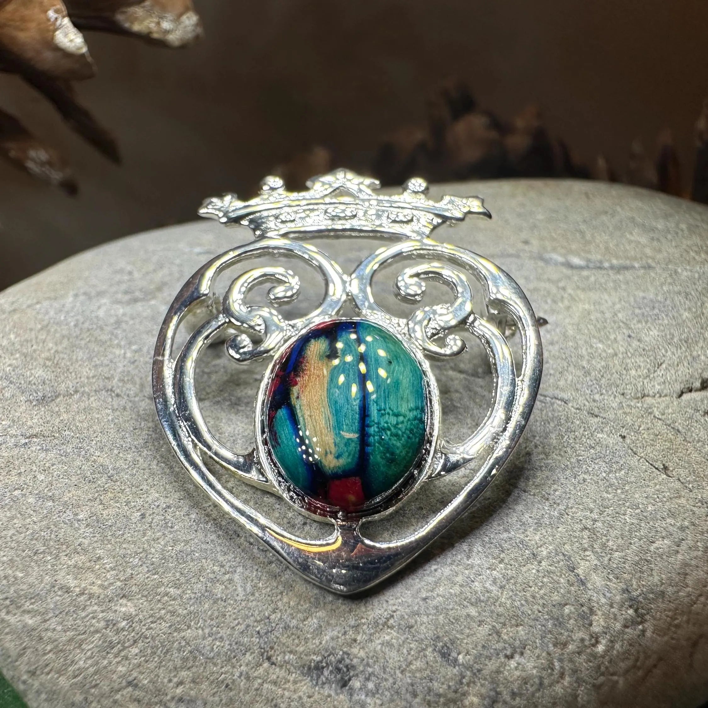 Heathergems Luckenbooth Brooch - Handmade in Scotland