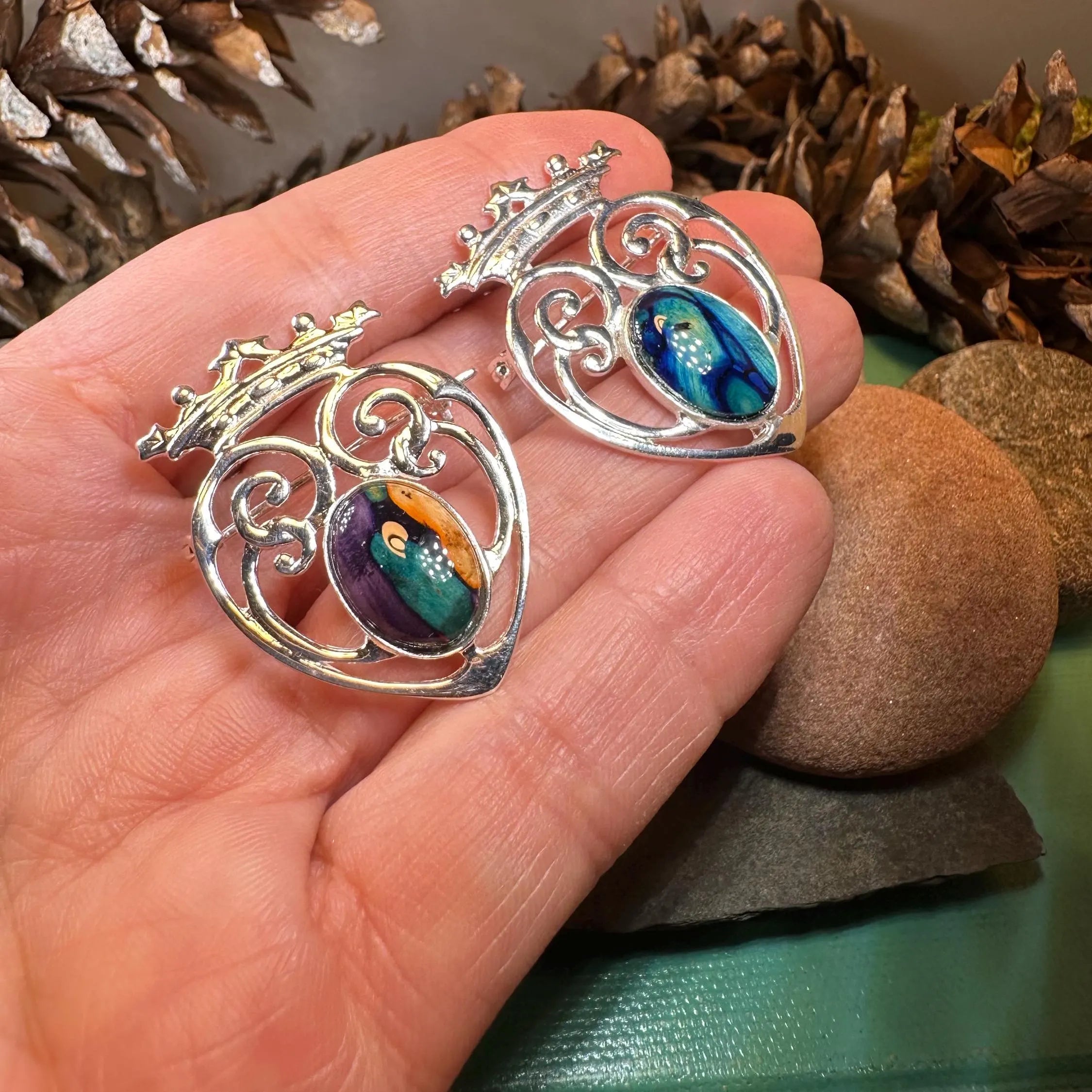 Heathergems Luckenbooth Brooch - Handmade in Scotland