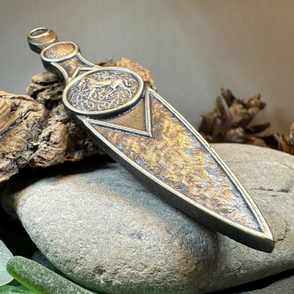 Celtic Horse Kilt Pin - Handmade in Scotland