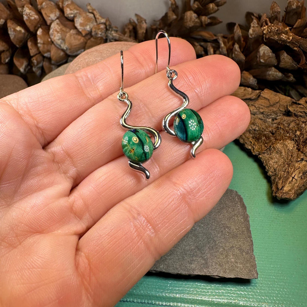Heathergems Celtic Wiggle Earrings - Handmade in Scotland