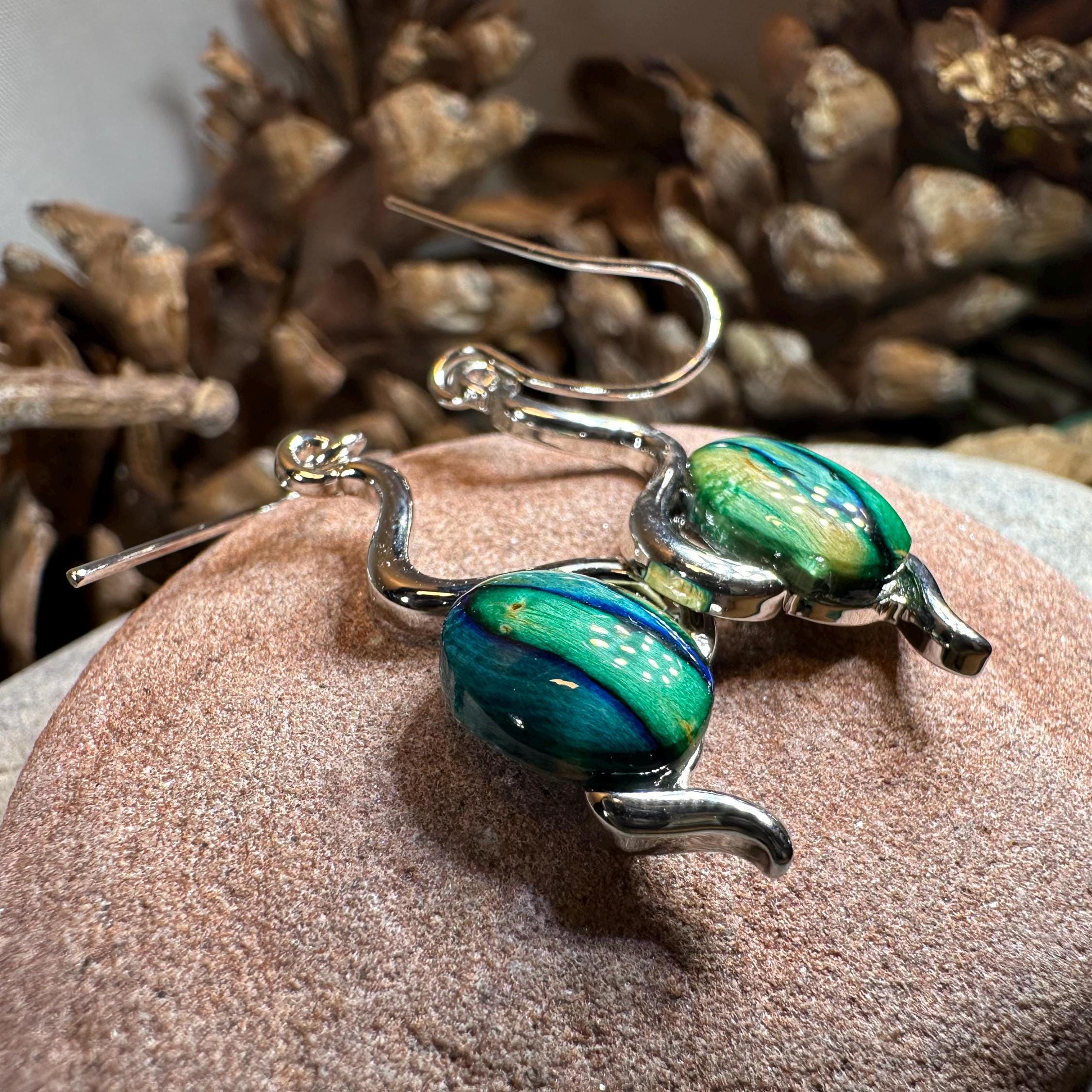 Heathergems Celtic Wiggle Earrings - Handmade in Scotland