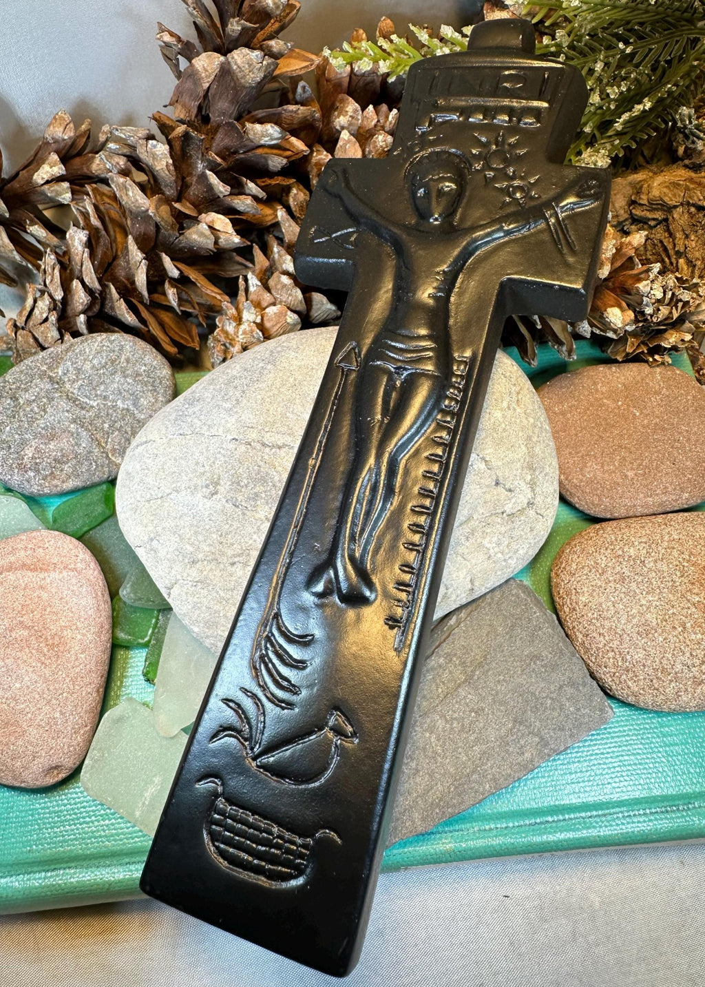 Turf Irish Penal Crucifix Cross