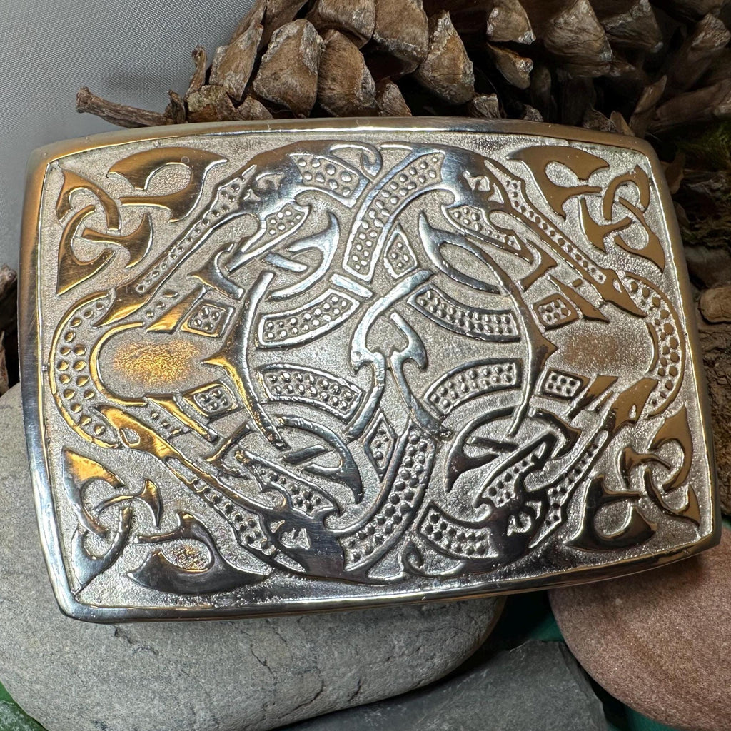 Celtic Viking Kilt Belt Buckle - Handmade in Scotland