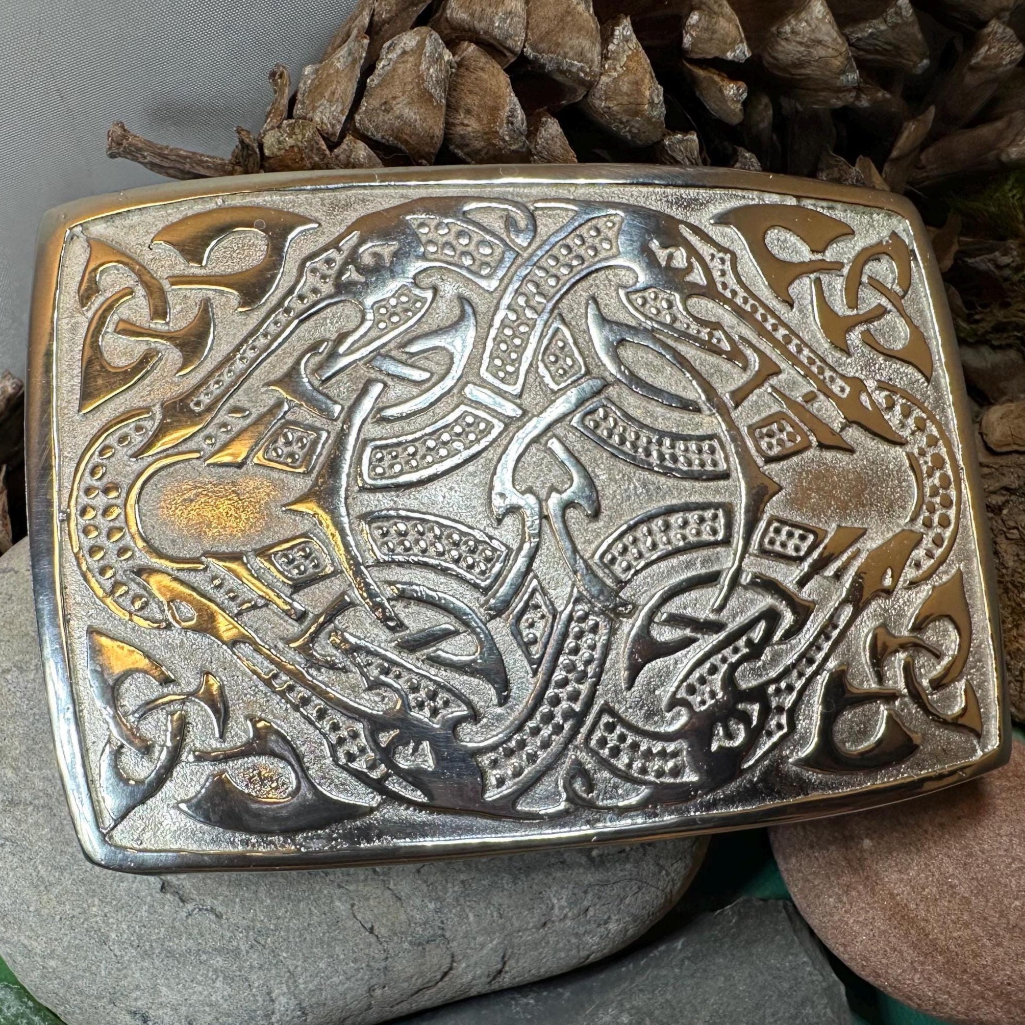 Celtic Viking Kilt Belt Buckle - Handmade in Scotland