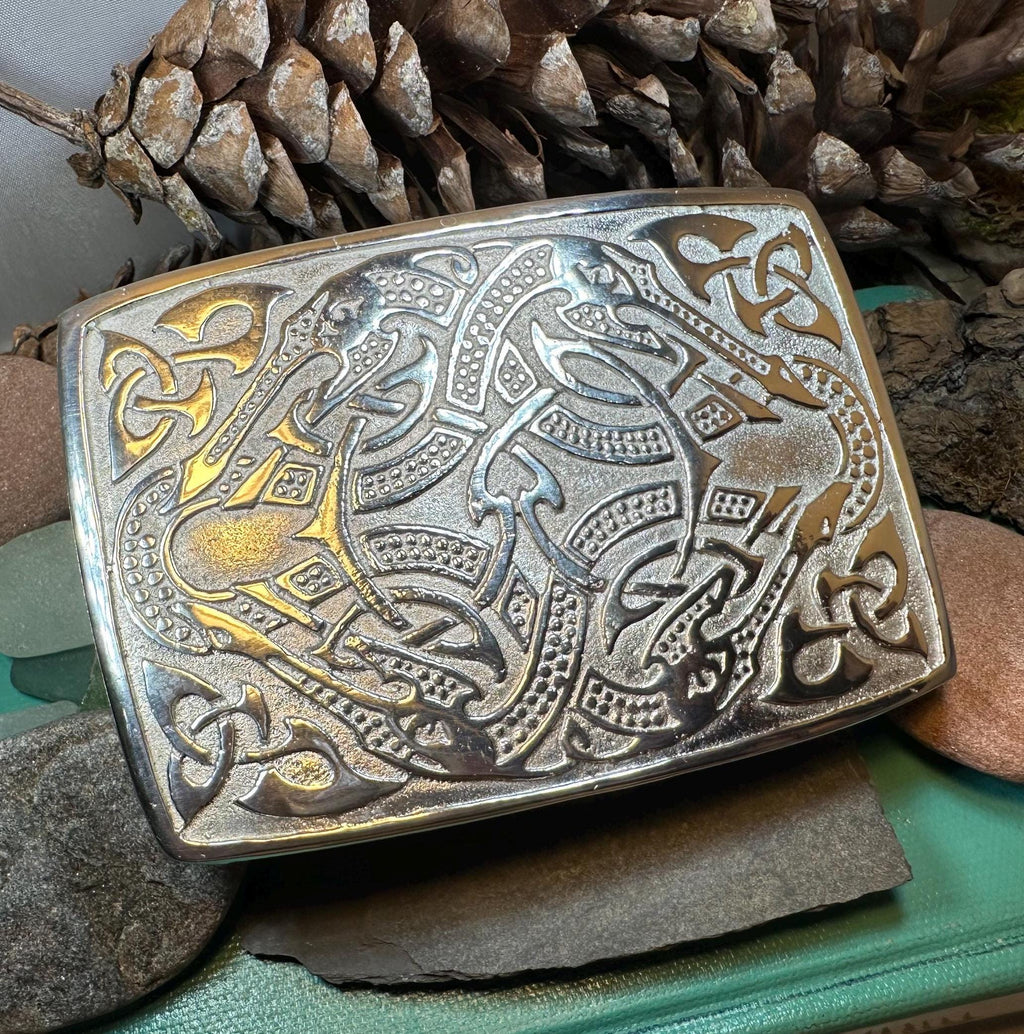 Celtic Viking Kilt Belt Buckle - Handmade in Scotland