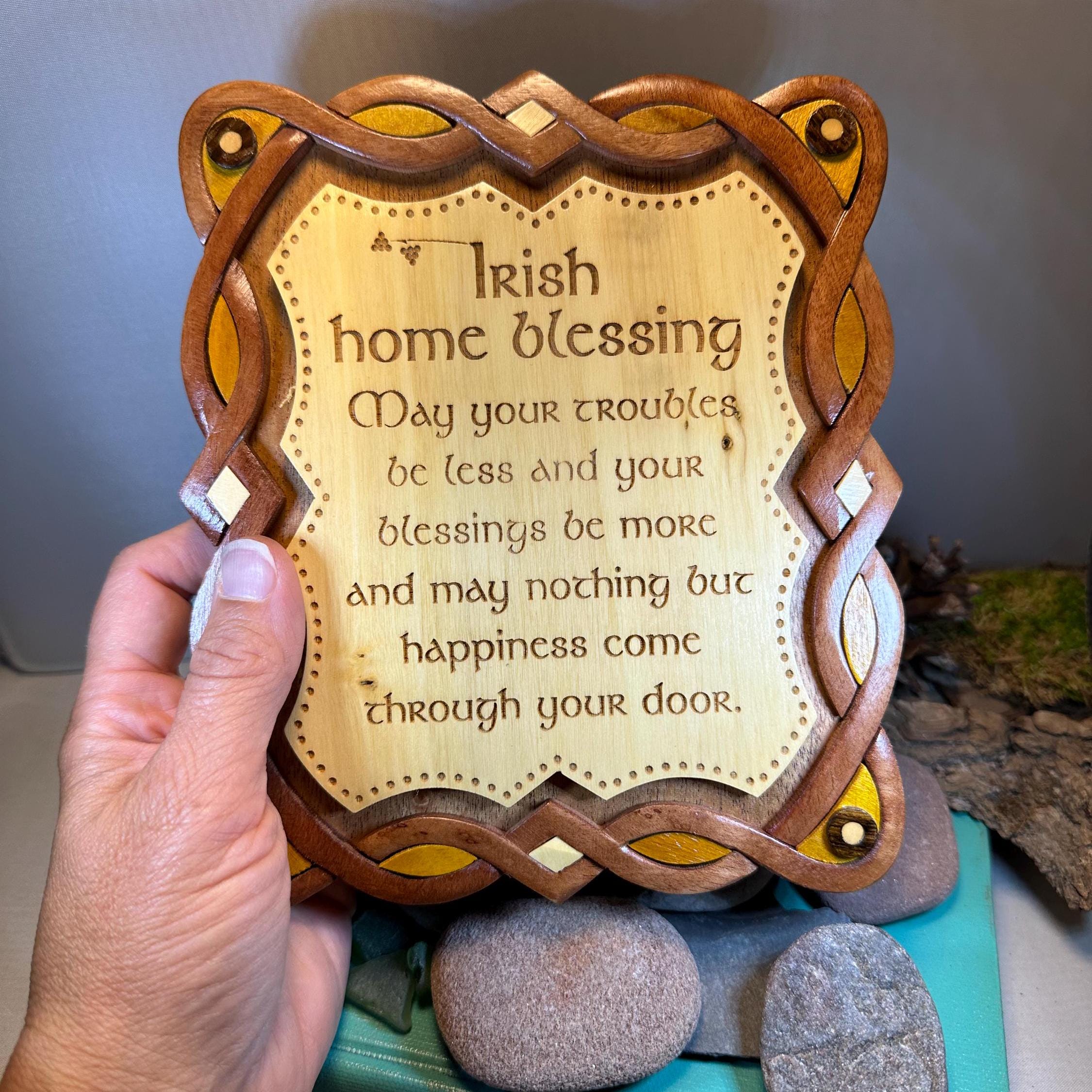 Wooden Irish Home Blessing Wall Plaque