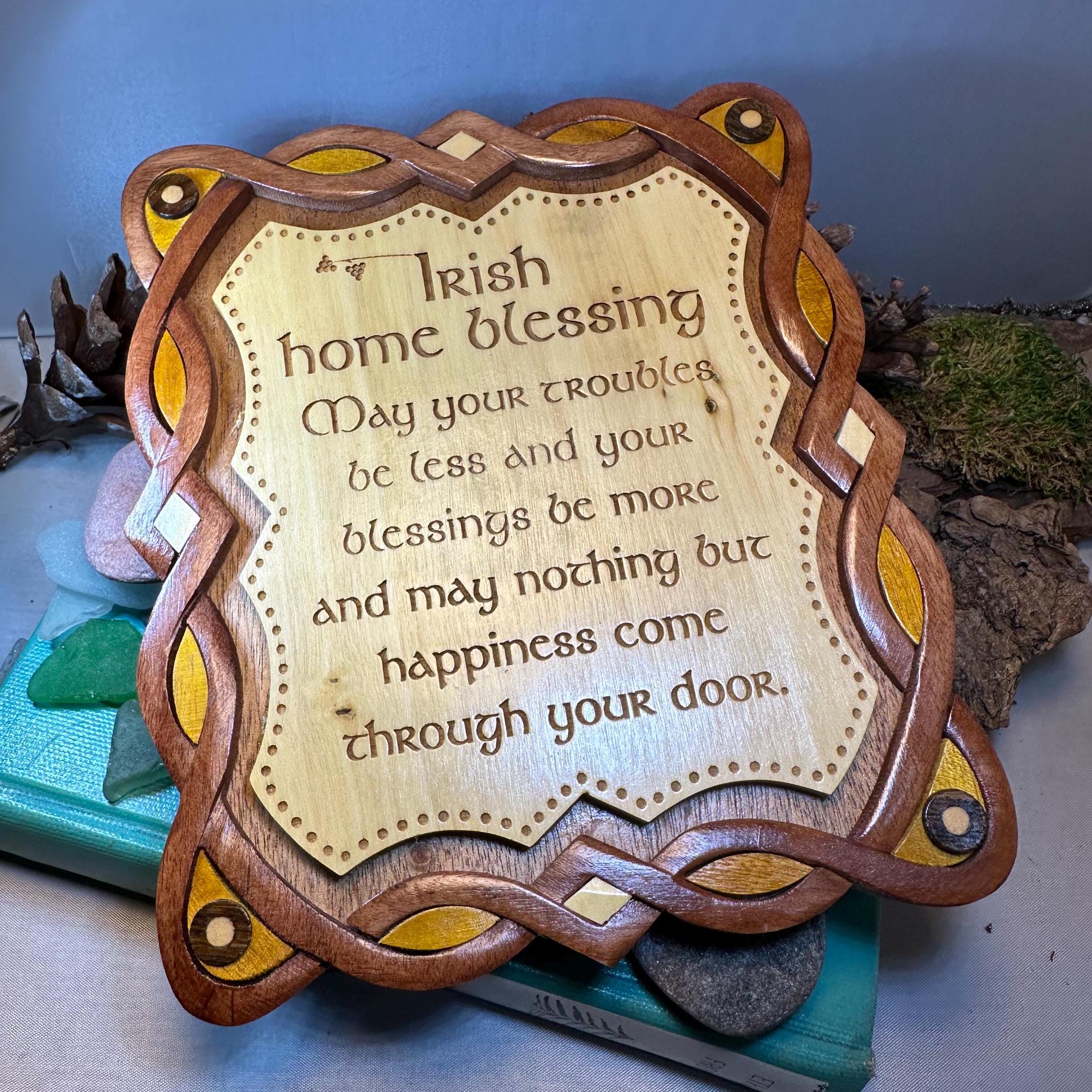 Wooden Irish Home Blessing Wall Plaque