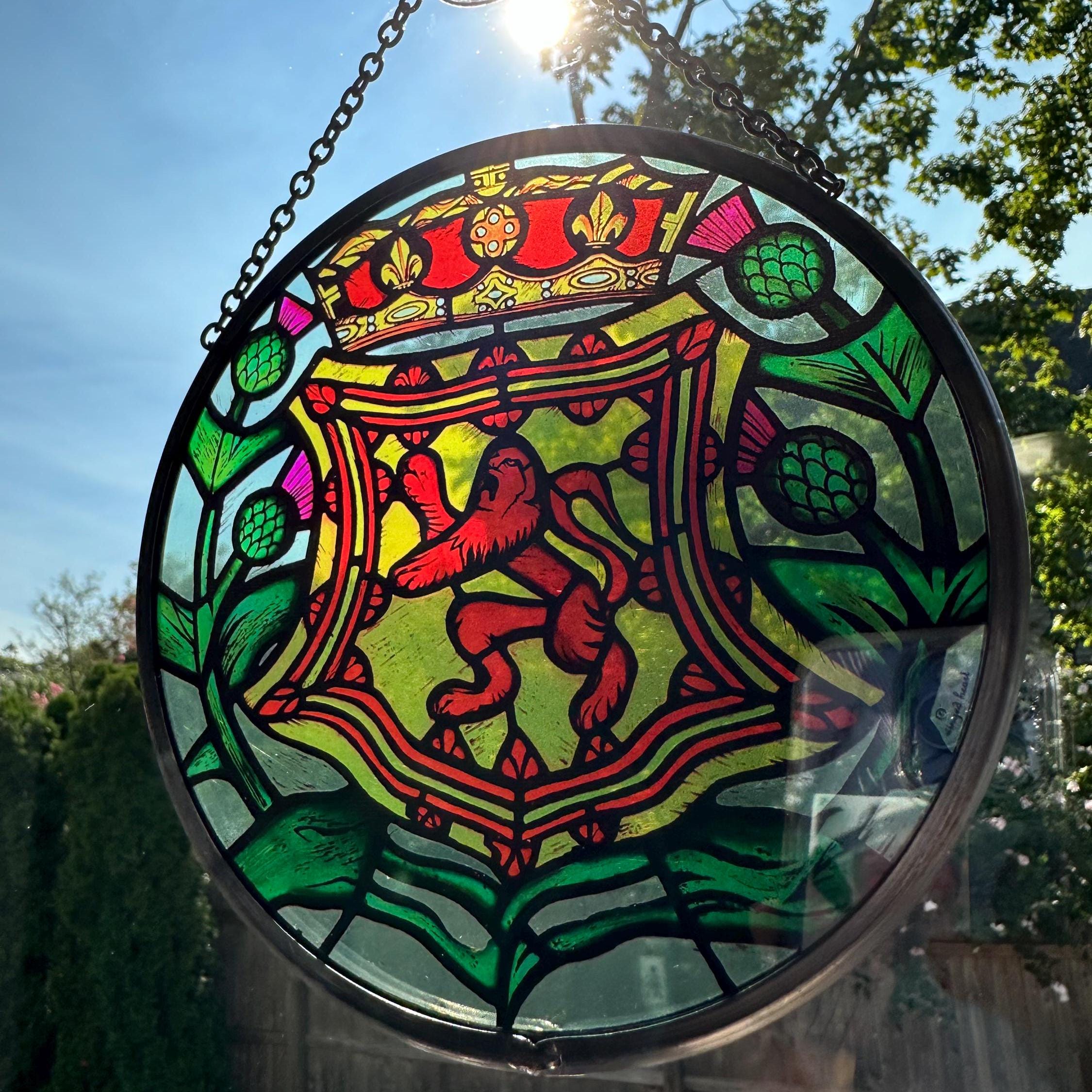 Old Town Scottish Lion Suncatcher