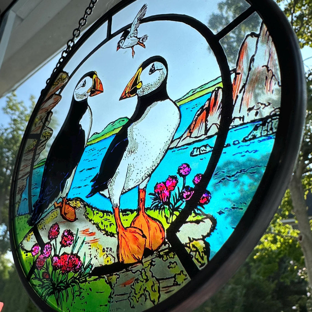 Scottish Puffin Suncatcher