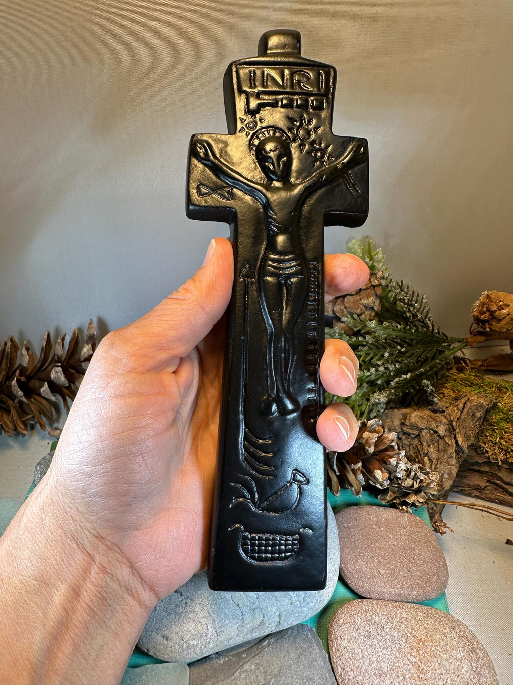 Turf Irish Penal Crucifix Cross